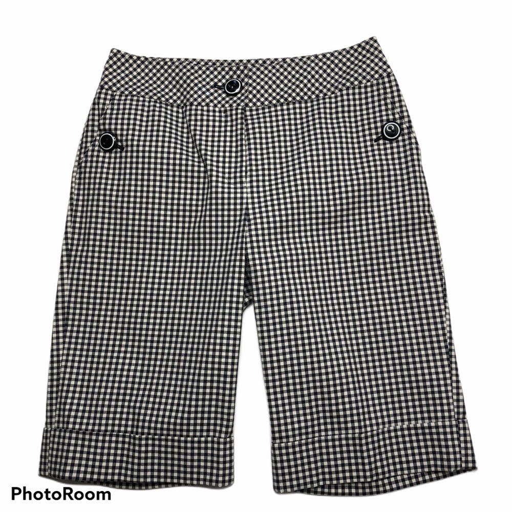 NWT 600 West Black/White Checkered Walking Shorts